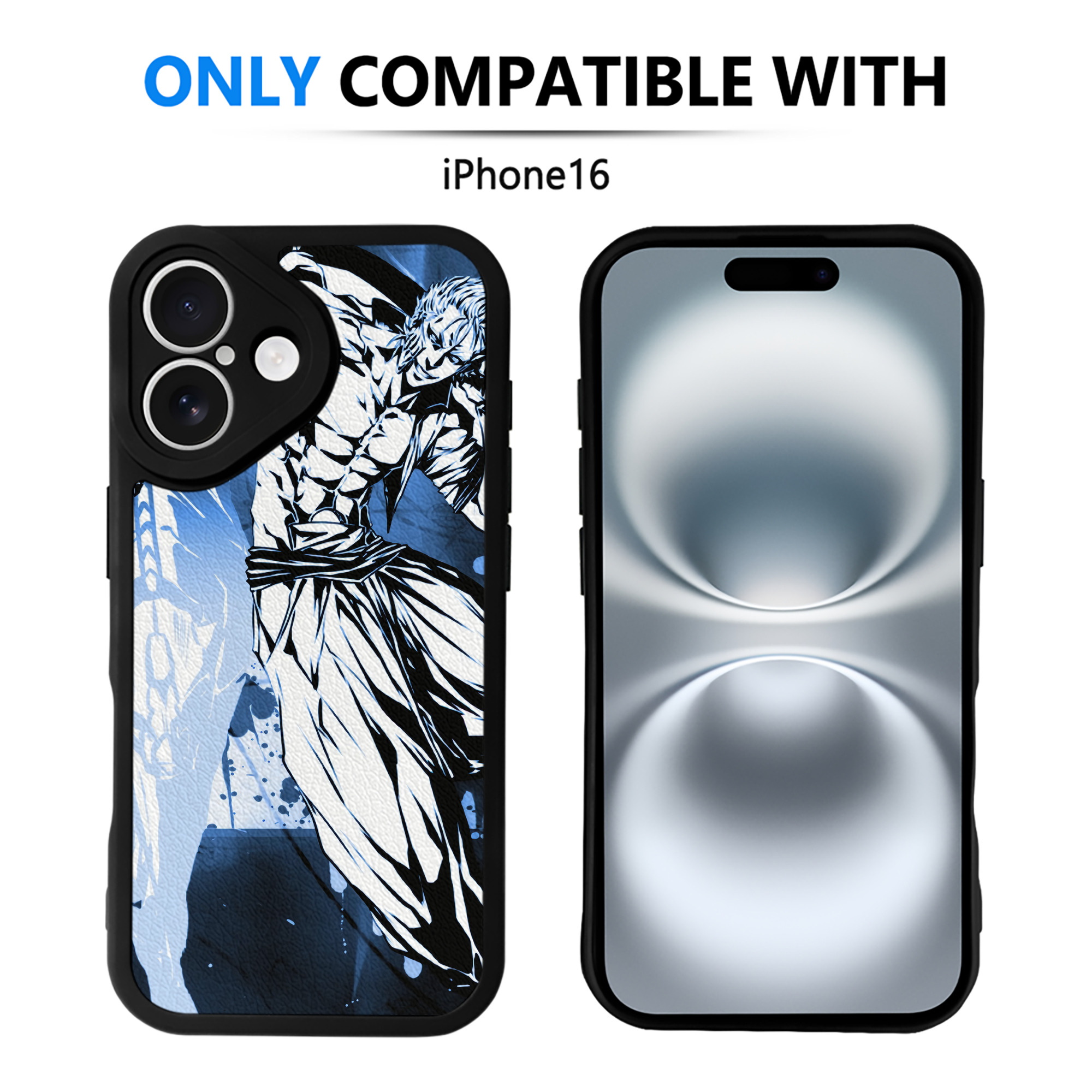 （画像用） ブリーチ BLEACH 【iPhone 16シリーズ対応】シリコンスマホケース（レザー調） 材質：シリコン